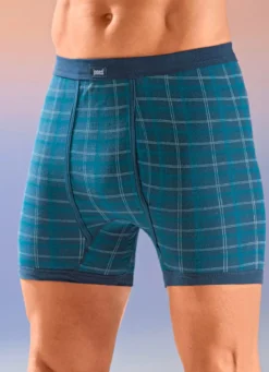 Viererpack Unterhosen mit Karodessin