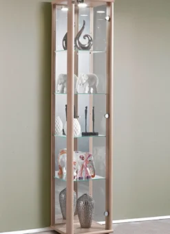 Vitrine, 1-türig, mit LED-Beleuchtung