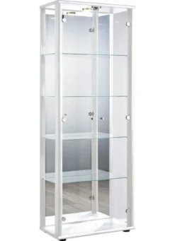 Vitrine, 2-türig, mit LED-Beleuchtung