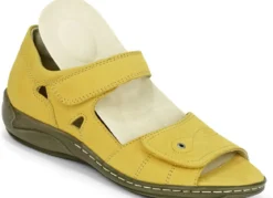 Waldläufer, bequeme Damen-Sandalen, Weite H, mit herausnehmbarem Fußbett