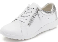 Waldläufer, bequeme Damen-Schnürschuhe, Weite K, mit herausnehmbarem Fußbett