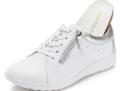 Waldläufer, bequeme Damen-Schnürschuhe, Weite K, mit herausnehmbarem Fußbett