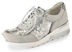 Waldläufer, bequeme Damen-Schnürschuhe, Weite H, mit herausnehmbarem Fußbett