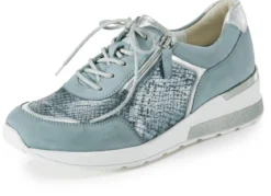 Waldläufer, bequeme Damen-Schnürschuhe, Weite H, mit herausnehmbarem Fußbett