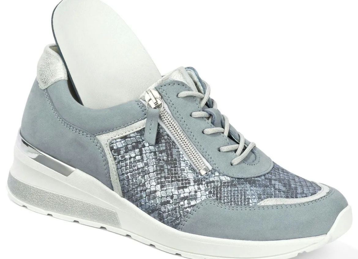 Waldläufer, bequeme Damen-Schnürschuhe, Weite H, mit herausnehmbarem Fußbett