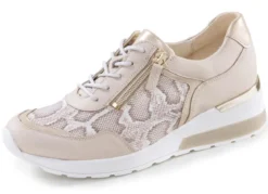 Waldläufer, bequeme Damen-Schnürschuhe, Weite H, mit herausnehmbarem Fußbett