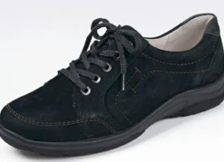 Waldläufer, bequeme Damen-Schnürschuhe, Weite H, mit herausnehmbarem Fußbett