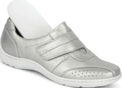 Waldläufer, bequeme Damen-Slipper, Weite H, mit herausnehmbarem Fußbett