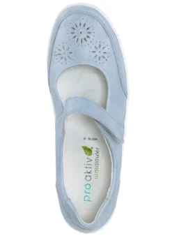 Waldläufer, bequeme Damen-Slipper, Weite H, mit herausnehmbarem Fußbett