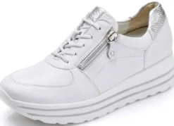 Waldläufer, bequeme Damen-Sneaker, Weite H, mit herausnehmbarem Fußbett