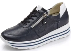 Waldläufer, bequeme Damen-Sneaker, Weite H, mit herausnehmbarem Fußbett