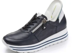 Waldläufer, bequeme Damen-Sneaker, Weite H, mit herausnehmbarem Fußbett