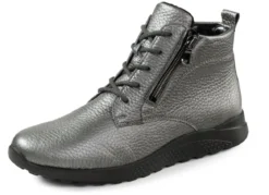 Waldläufer, bequeme Damen-Stiefeletten, Winterschuhe, Weite H, aus Hirschleder