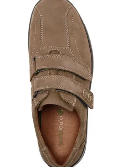 Waldläufer, bequeme Herren-Slipper, Weite H, mit herausnehmbarem Fußbett