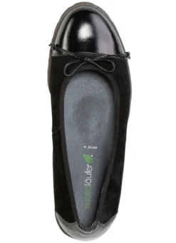 Waldläufer, elegante Damen-Ballerinas, Weite H, mit herausnehmbarem Fußbett