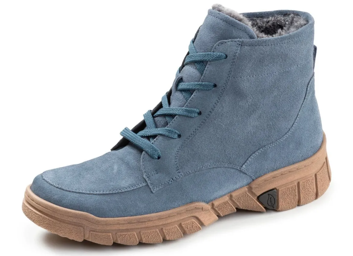 Waldläufer, gefütterte Damen-Stiefeletten, Winterschuhe, Weite H, mit herausnehmbarem Fußbett