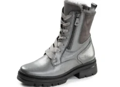 Waldläufer, gefütterte Damen-Stiefeletten, Winterschuhe, Weite H, mit Lammfell