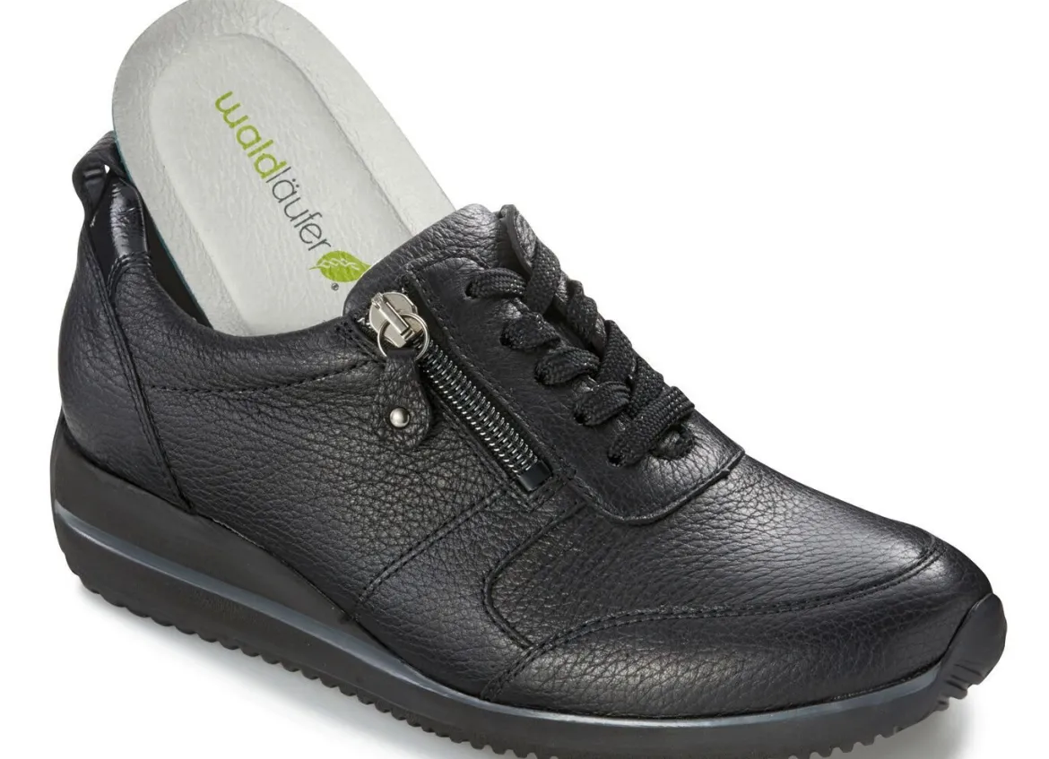 Waldläufer, leichte Damen-Sneaker, Weite H, mit herausnehmbarem Fußbett