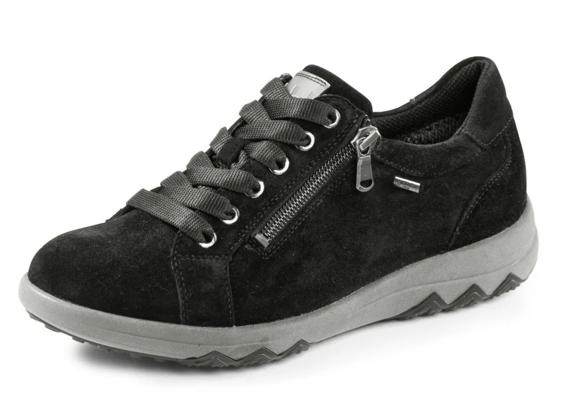 Waldläufer Schnürschuh aus weichem Veloursleder