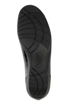 Waldläufer Slipper aus krokogeprägtem Lackleder und Nappaleder