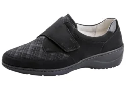 Waldläufer Slipper mit Stretchmaterial im Ballenbereich
