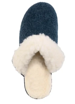 Warme Damen-Hausschuhe, Weite H, mit Wolle