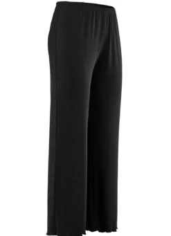 Weich fließende, 7/8-lange Hose