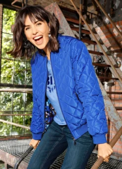 Wendeblouson mit Rippenstrickbündchen
