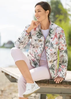 Wendejacke mit Druckerleiste