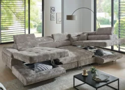 Wohnlandschaft mit Bettfunktion und Bettkasten
