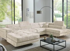 Wohnlandschaft mit Bettfunktion und Bettkasten