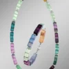 Wunderschöne Garnitur mit Hämatit, beh. und Fluorit in Multicolor