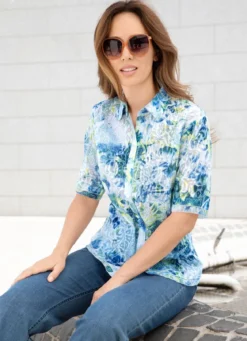 Zart transparente Bluse