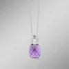 Zauberhafte Eleganz: Anhänger mit echt Amethyst und Ankerkette