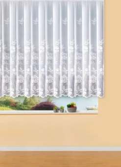 Zauberhafter Blumenfenster-Store in Jacquard-Qualität