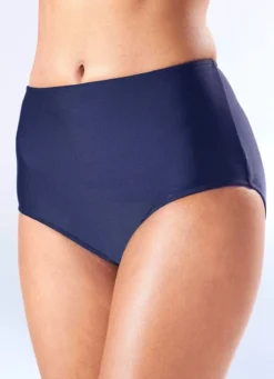 Zweierpack Bikinihosen, in höher geschnittener Form, mit formendem Vorderfutter